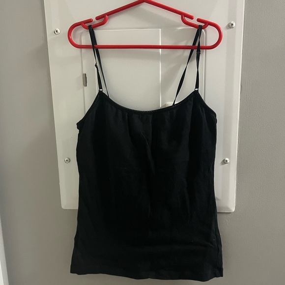 Black Camisole with Fitted Style and Spaghetti Straps - Picture 1 of 1